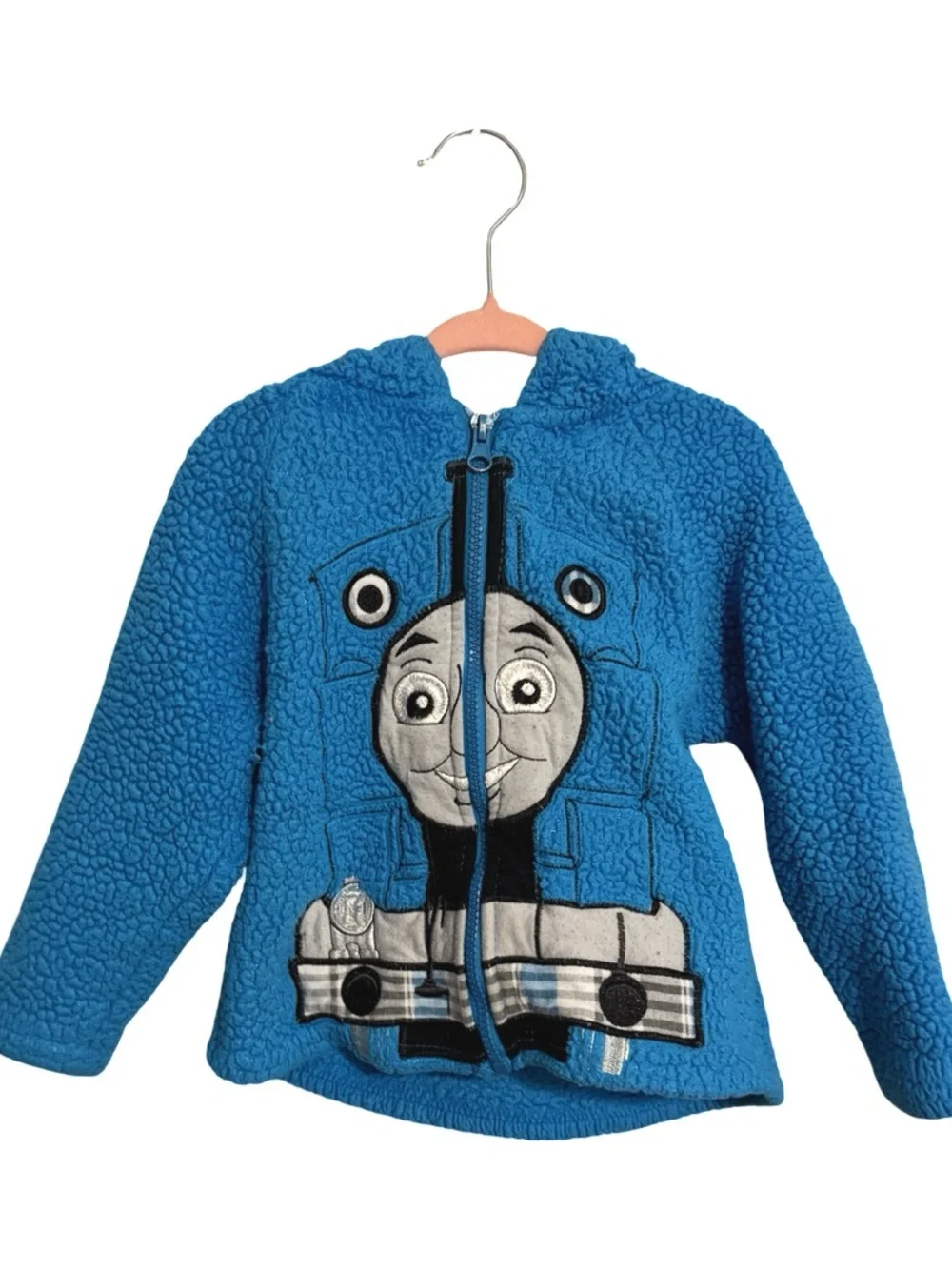 Thomas & Friends Hooded Full Zip Sherpa Jacket Toddler Size 3T Y2K